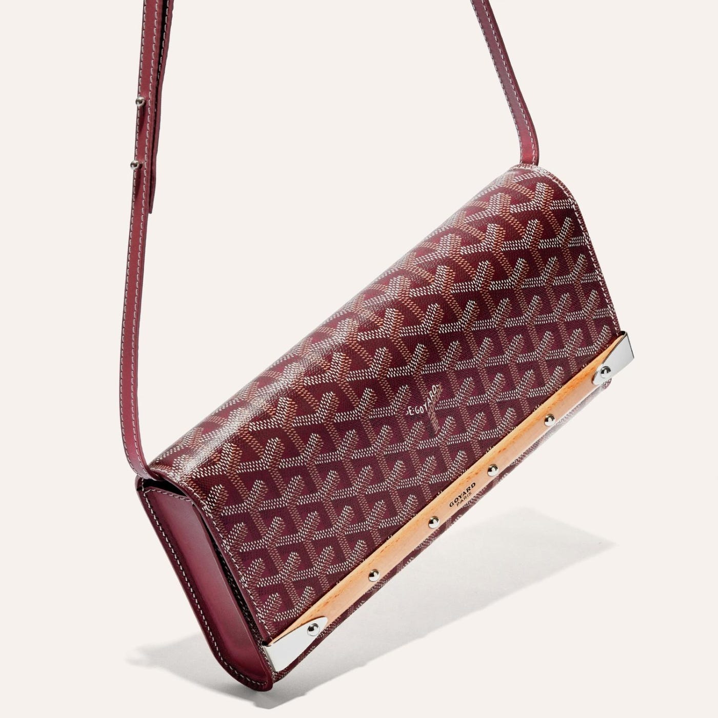 Goyard Monte-Carlo PM Clutch Burgundy - Image 5